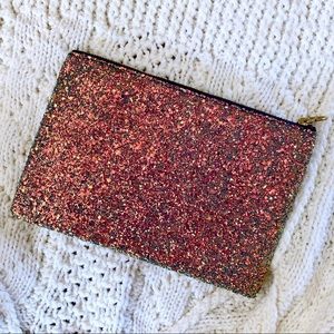 Madewell Glitter Leather Pouch Wallet